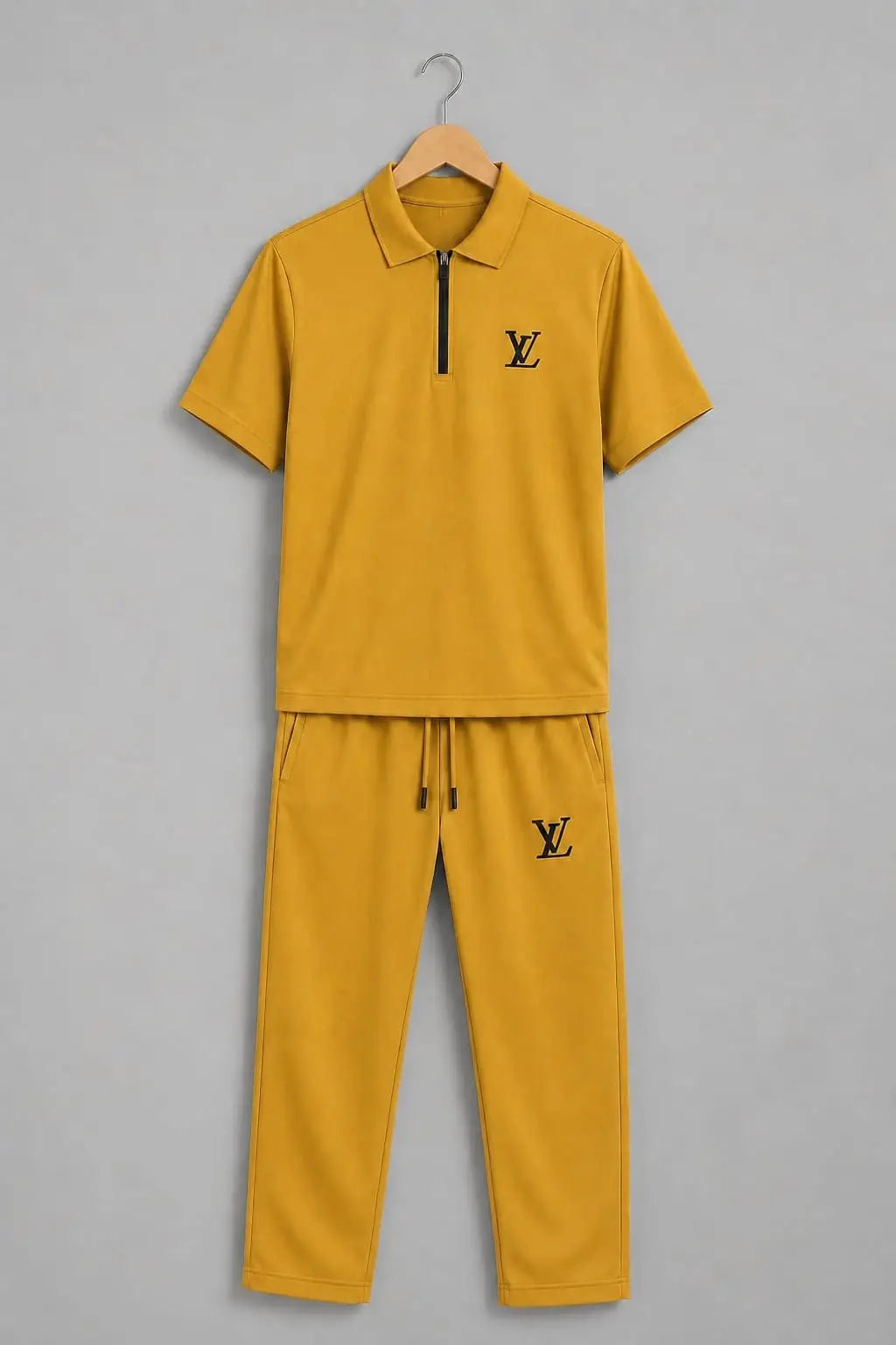 Orange Jersey Printed Tracksuit for Men